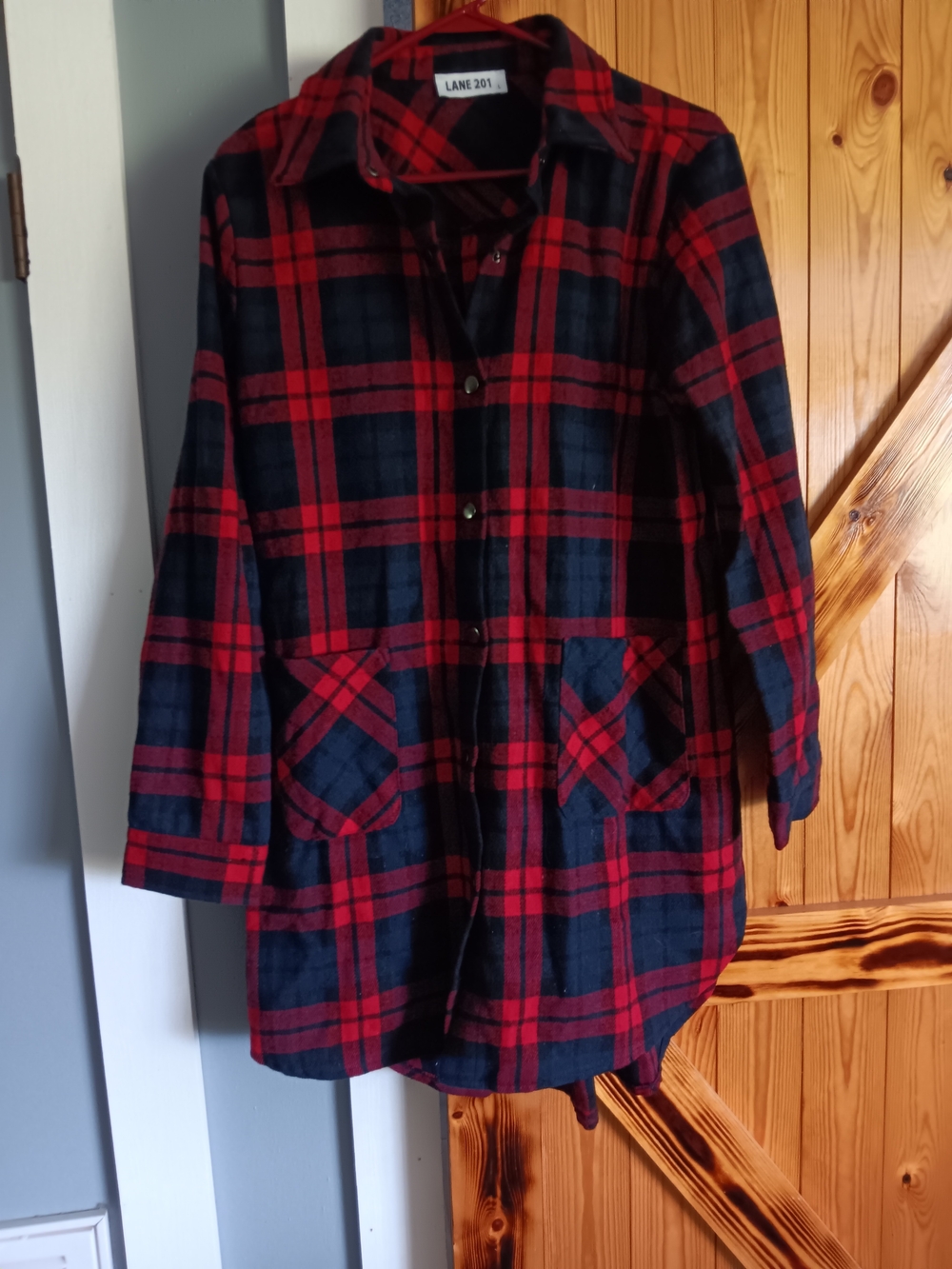 Red & Blue Plaid Women’s Shacket